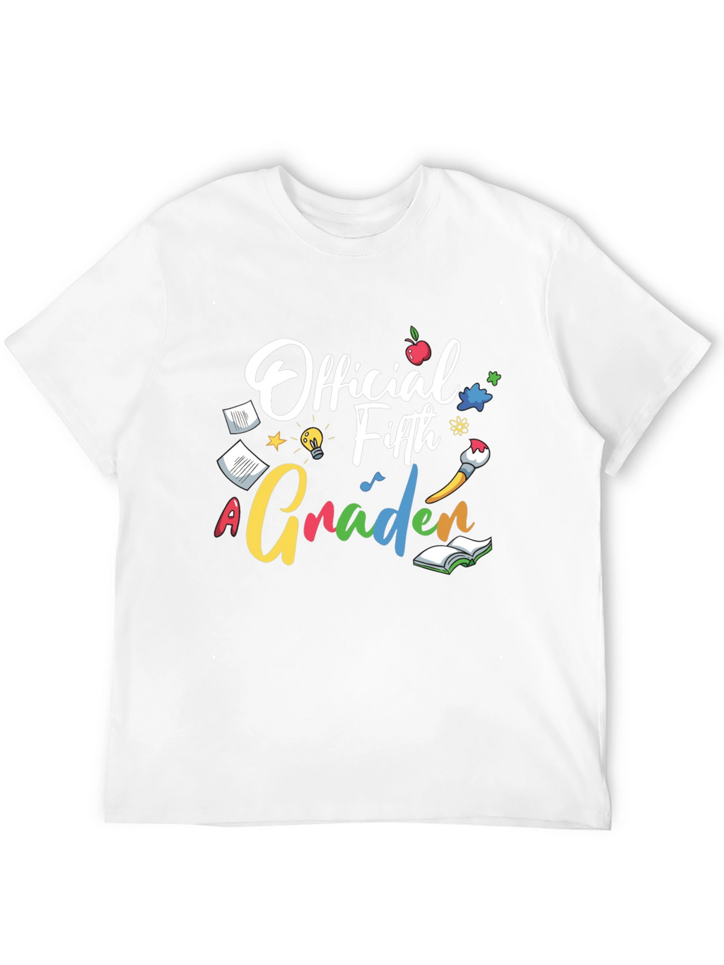 Official Fifth Grader Black Graphic Tee
