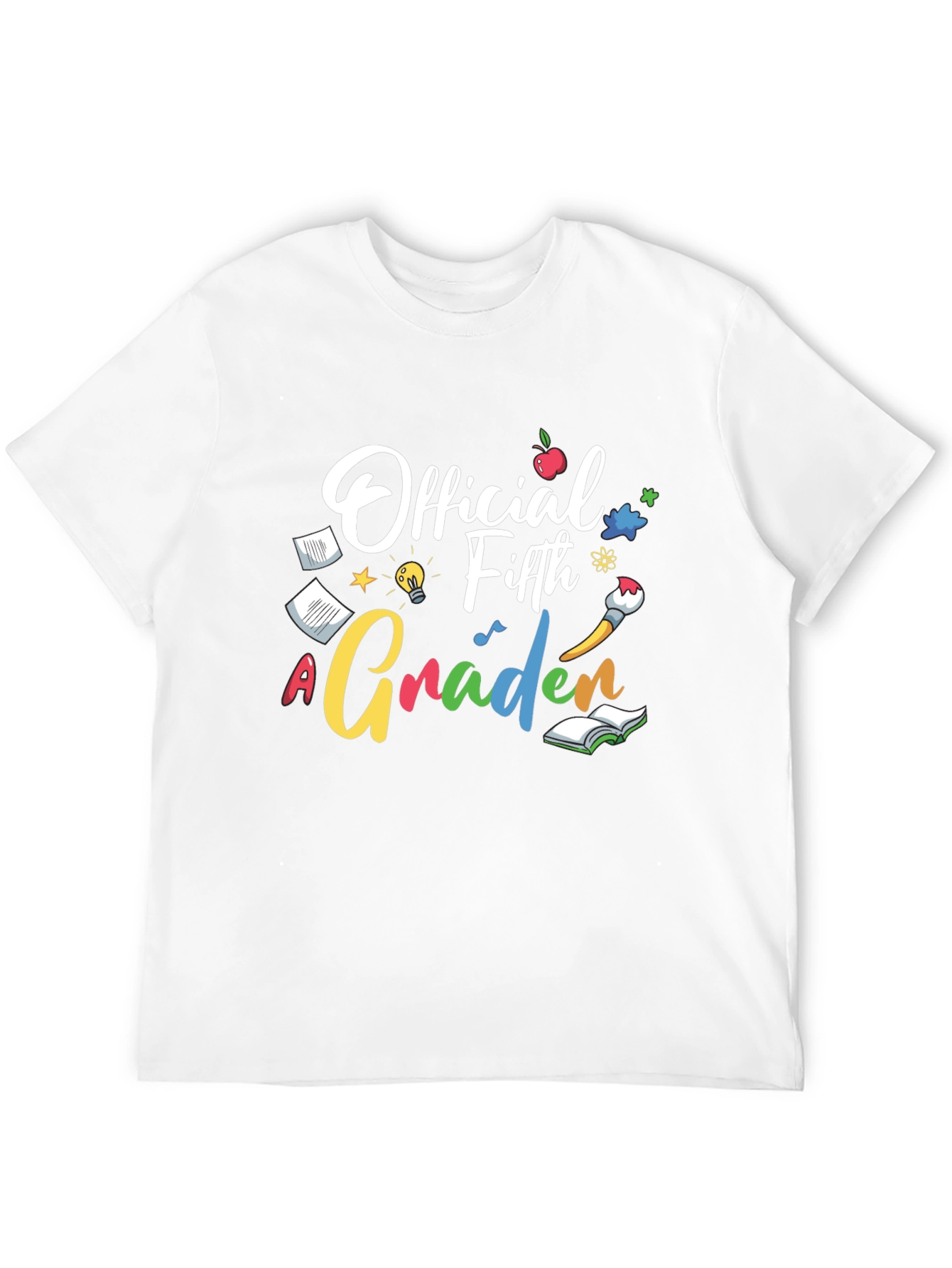 Official Fifth Grader Black Graphic Tee