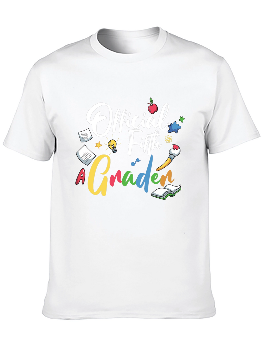 Official Fifth Grader Black Graphic Tee