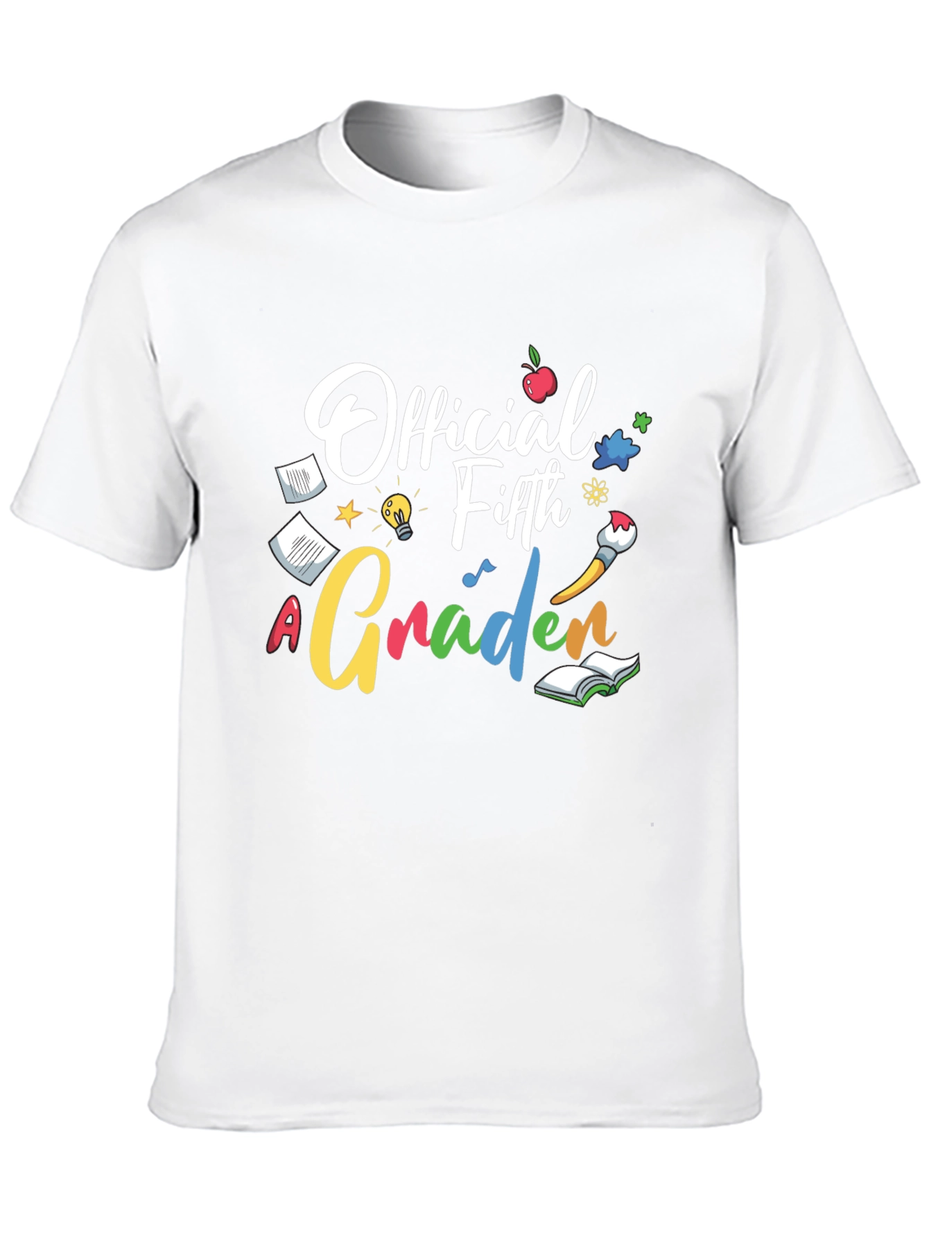 Official Fifth Grader Black Graphic Tee