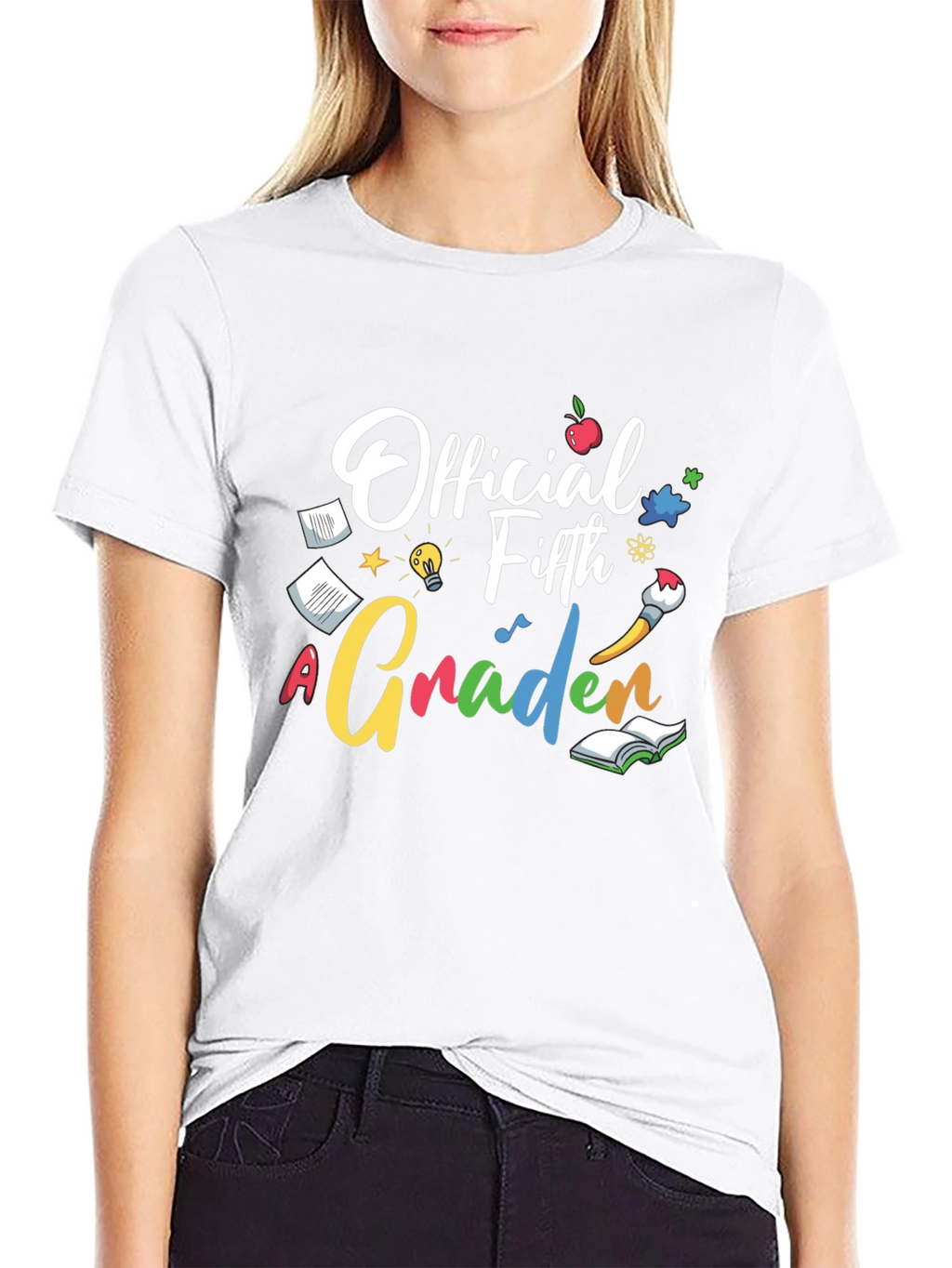 Official Fifth Grader Black Graphic Tee