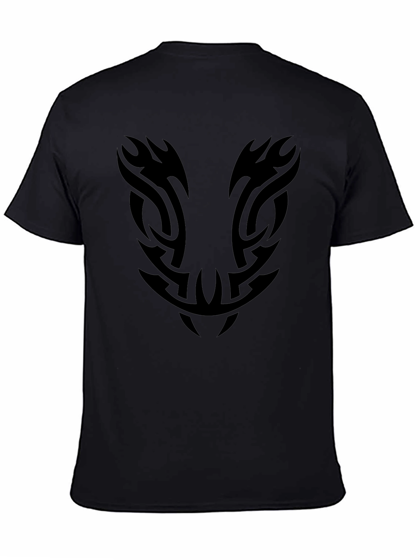 Mens Black Tribal Graphic Tee