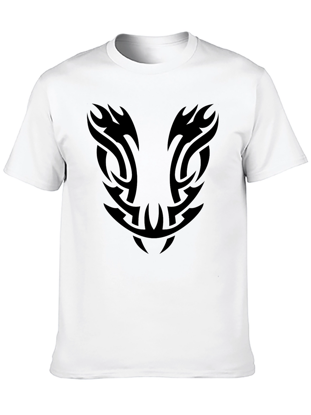 Mens Black Tribal Graphic Tee