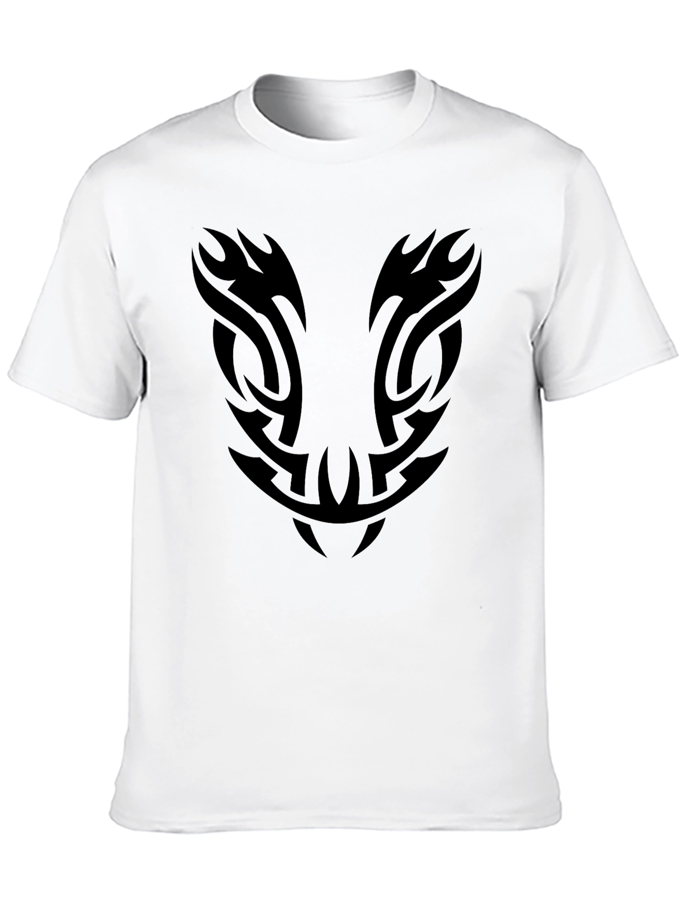 Mens Black Tribal Graphic Tee