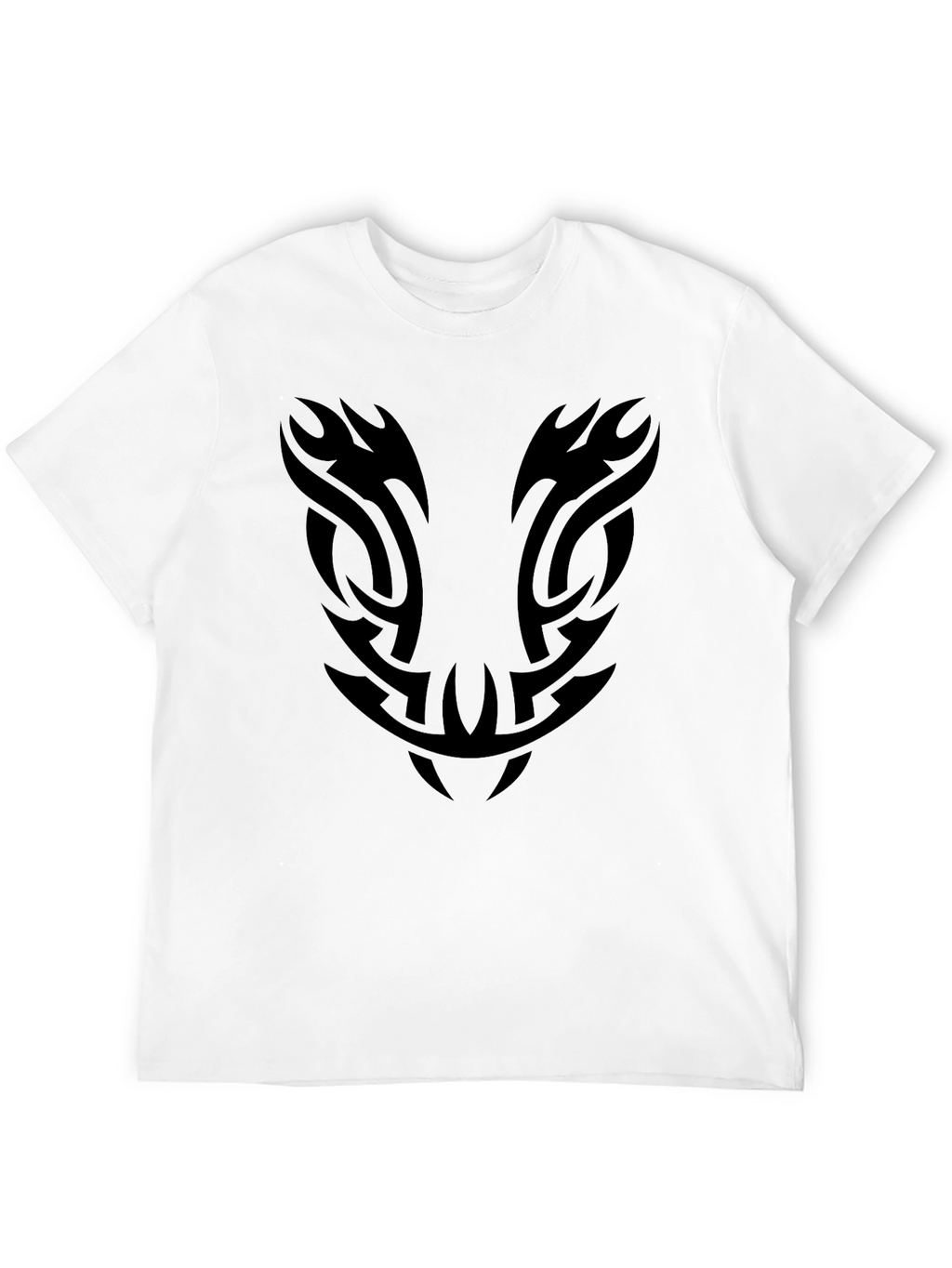 Mens Black Tribal Graphic Tee