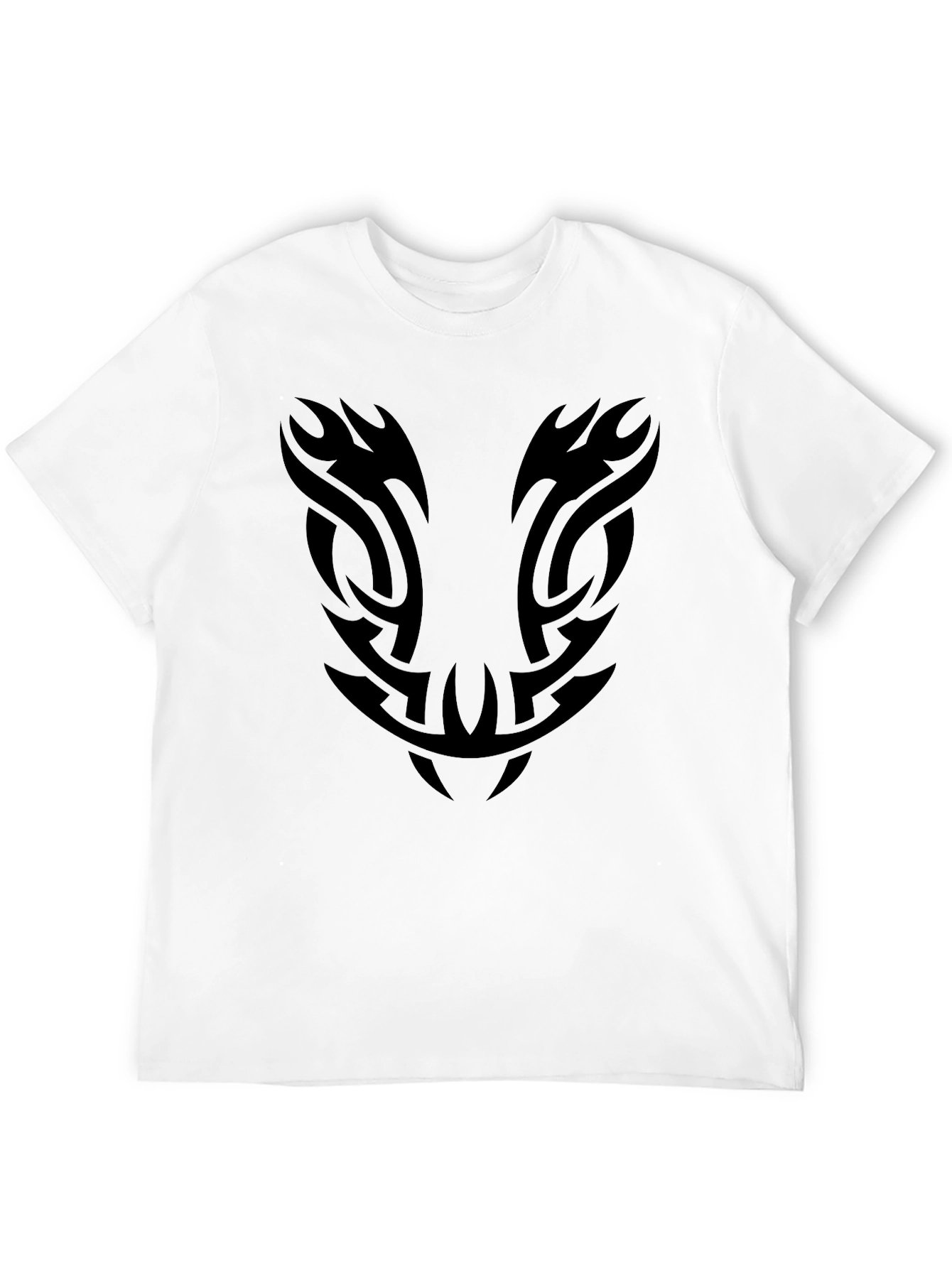 Mens Black Tribal Graphic Tee