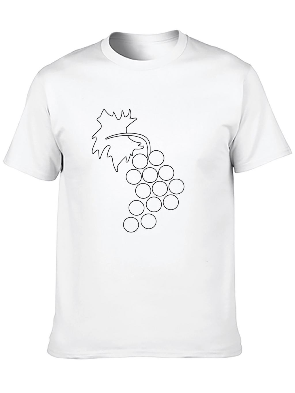 Stylish Black Grapes Graphic Tee