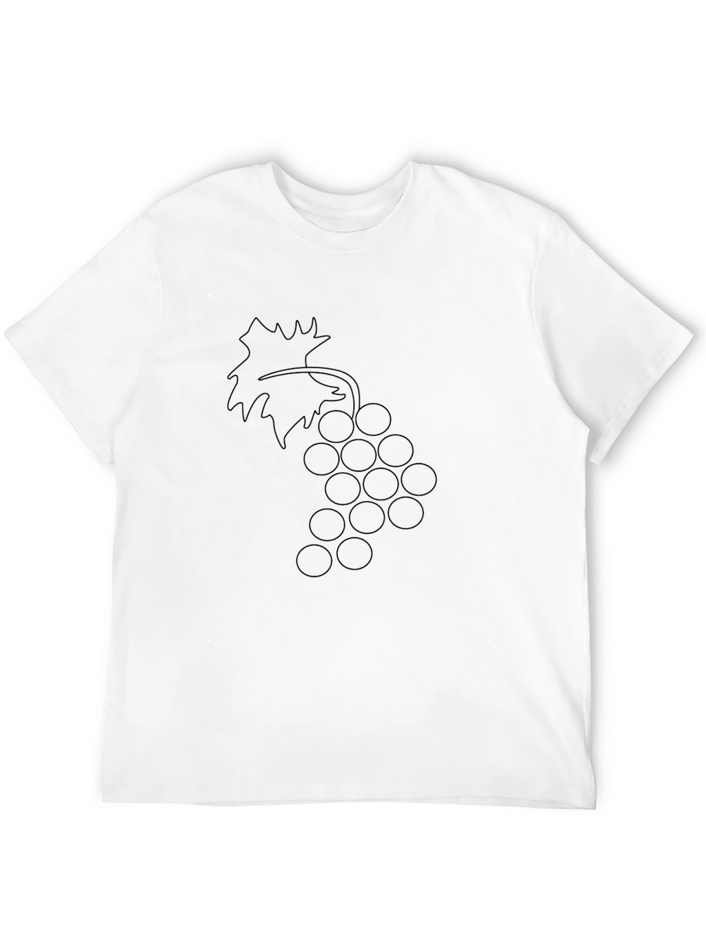Stylish Black Grapes Graphic Tee