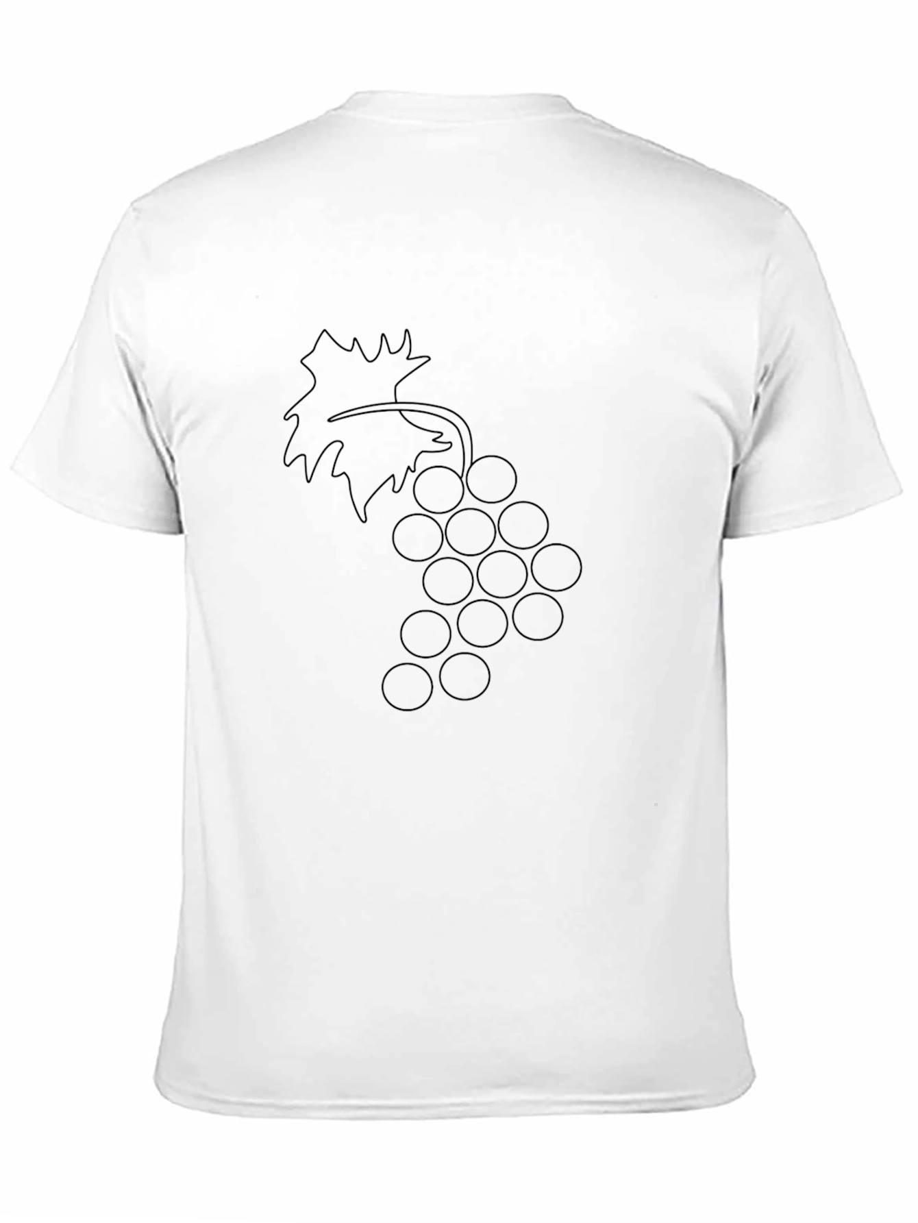 Stylish Black Grapes Graphic Tee