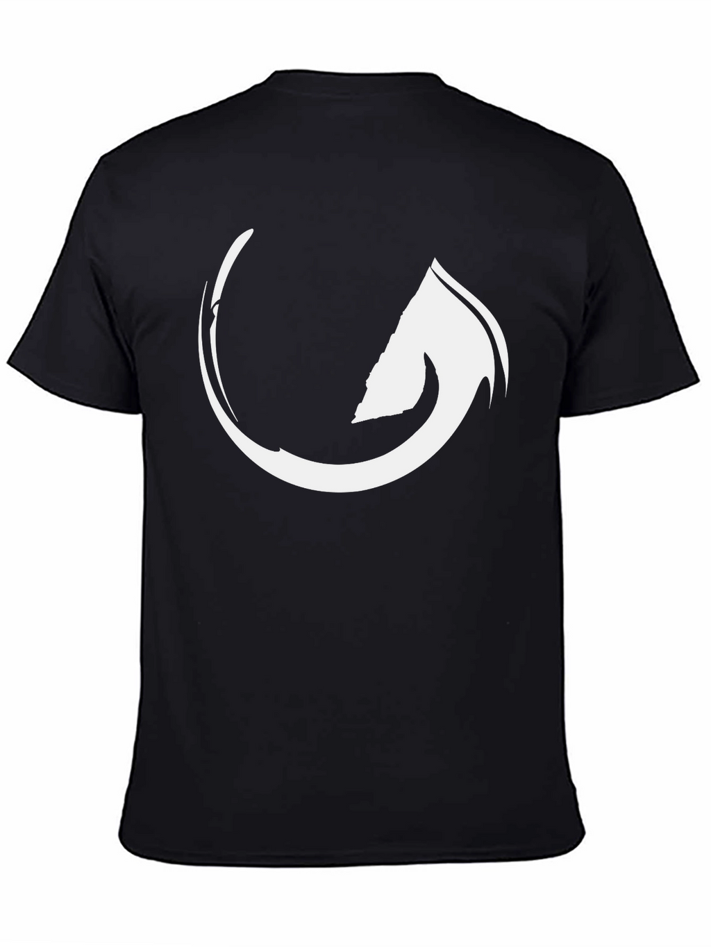 Minimalist Abstract Graphic Black T-Shirt