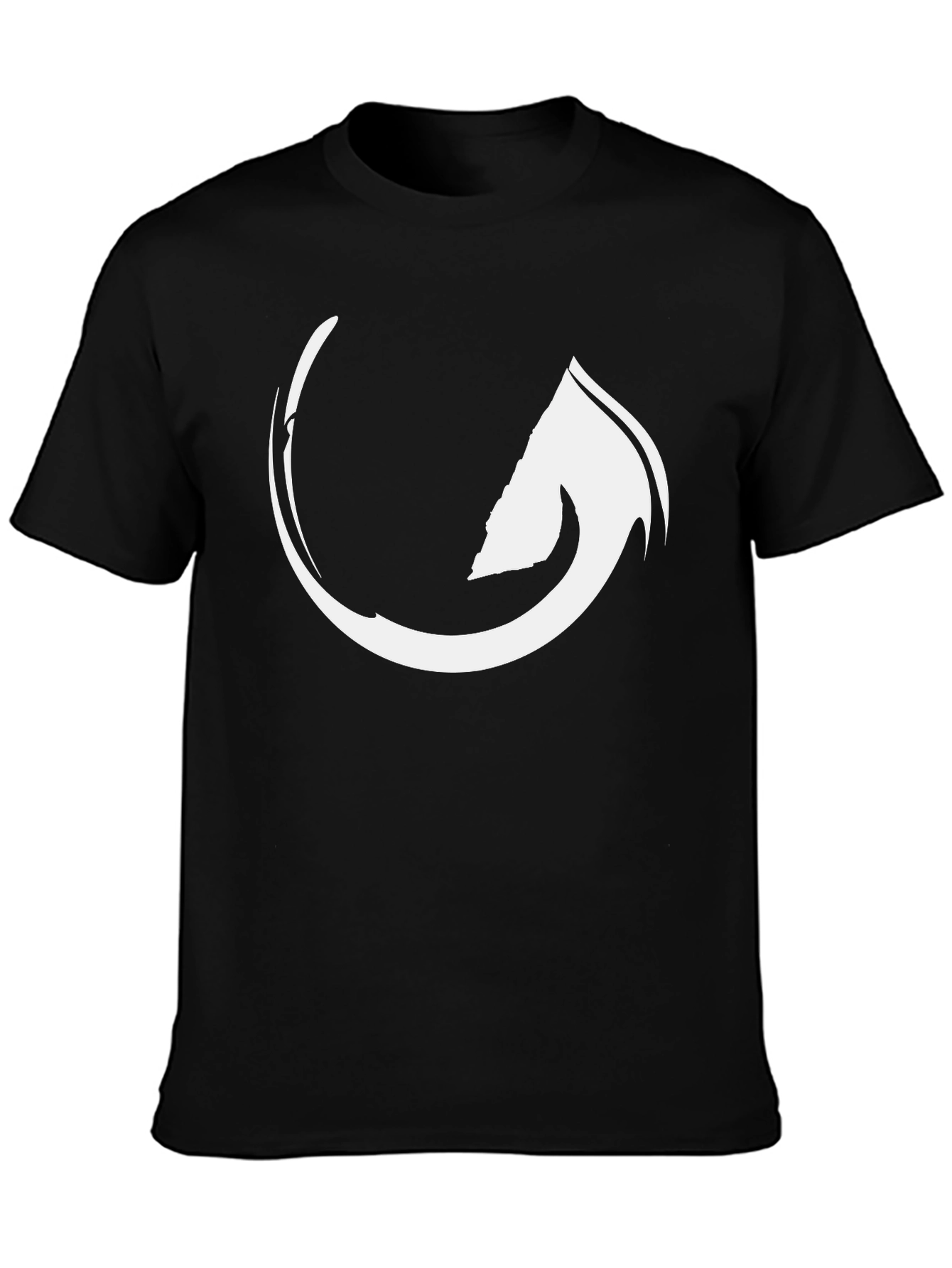 Minimalist Abstract Graphic Black T-Shirt