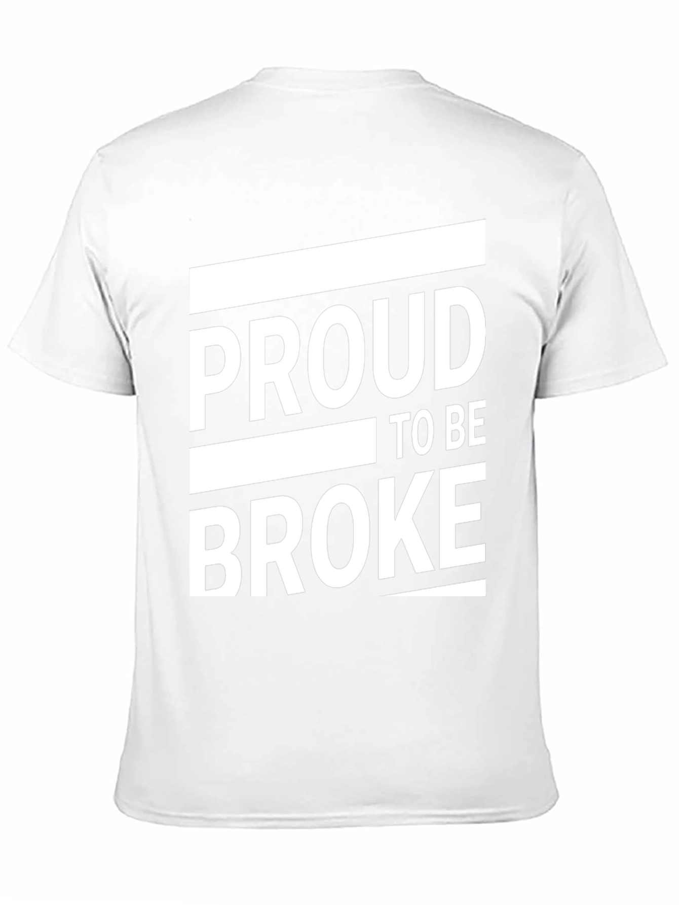 Proud to Be Broke Graphic Tee - Black Casual Shirt
