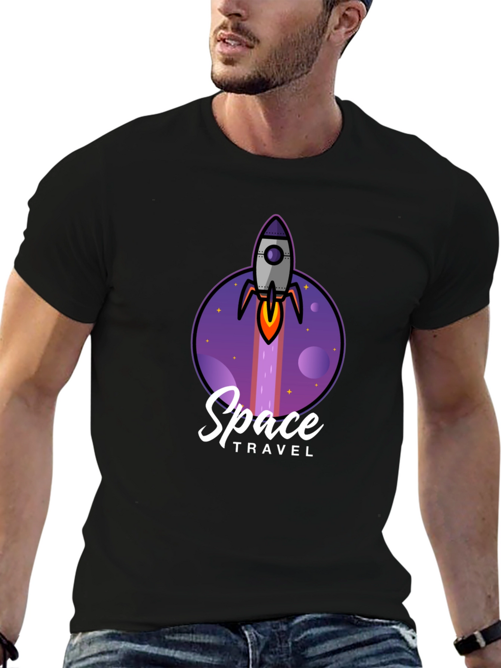 Space Travel Graphic T-Shirt - Unique Design
