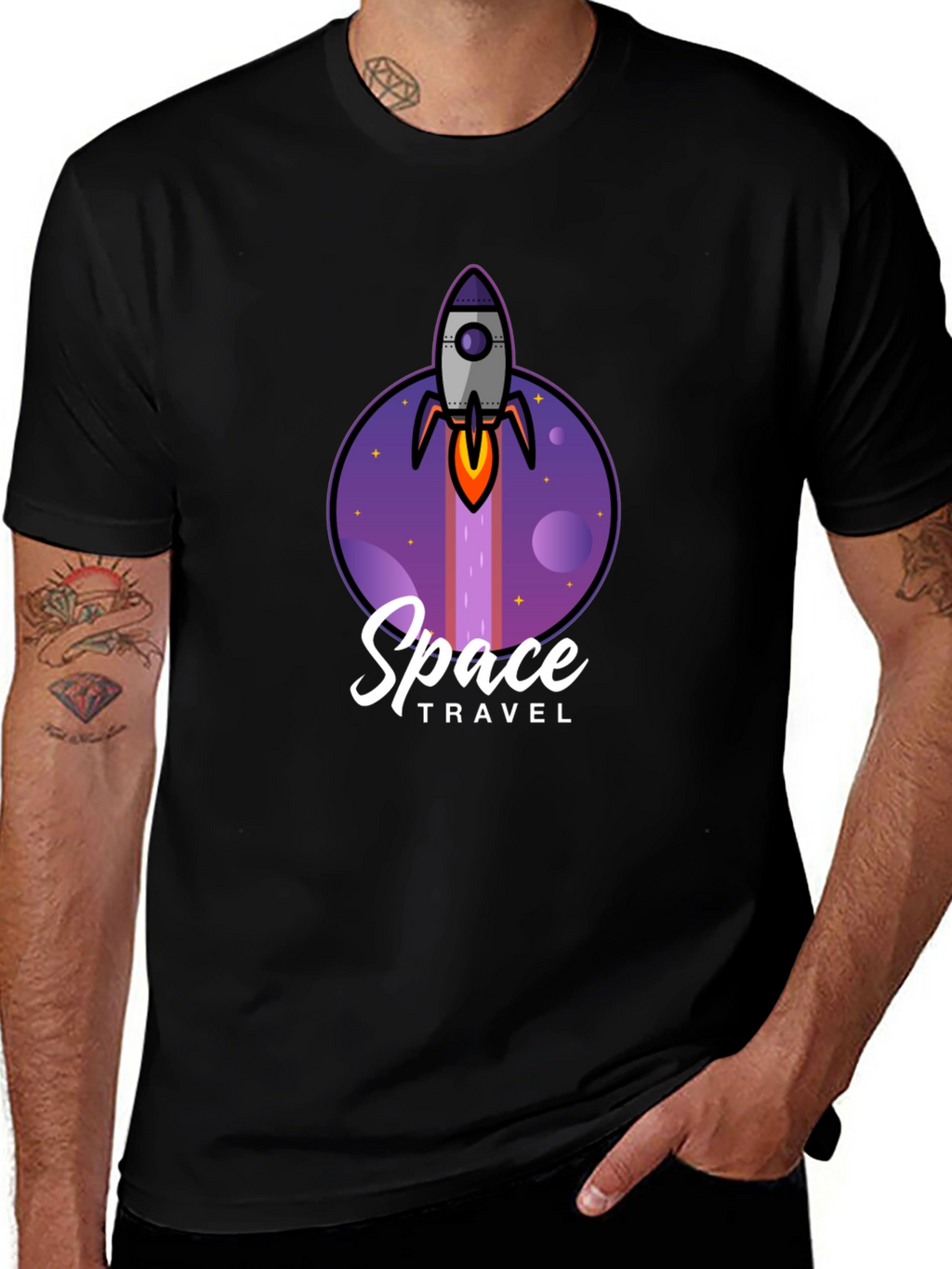 Space Travel Graphic T-Shirt - Unique Design