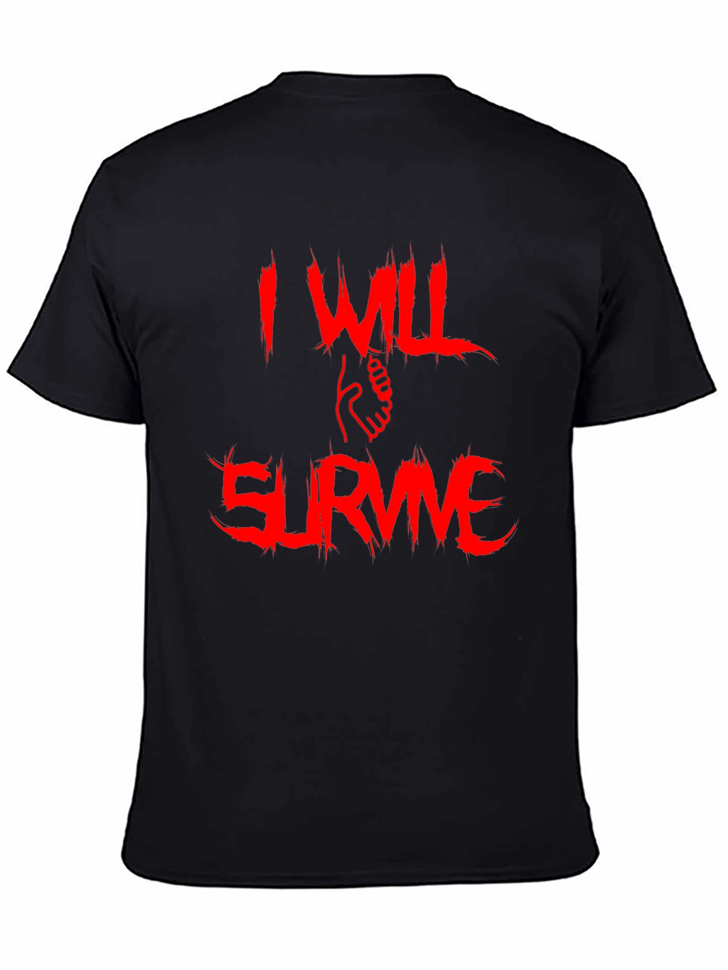 I Will Survive Graphic Tee - Bold Red Print