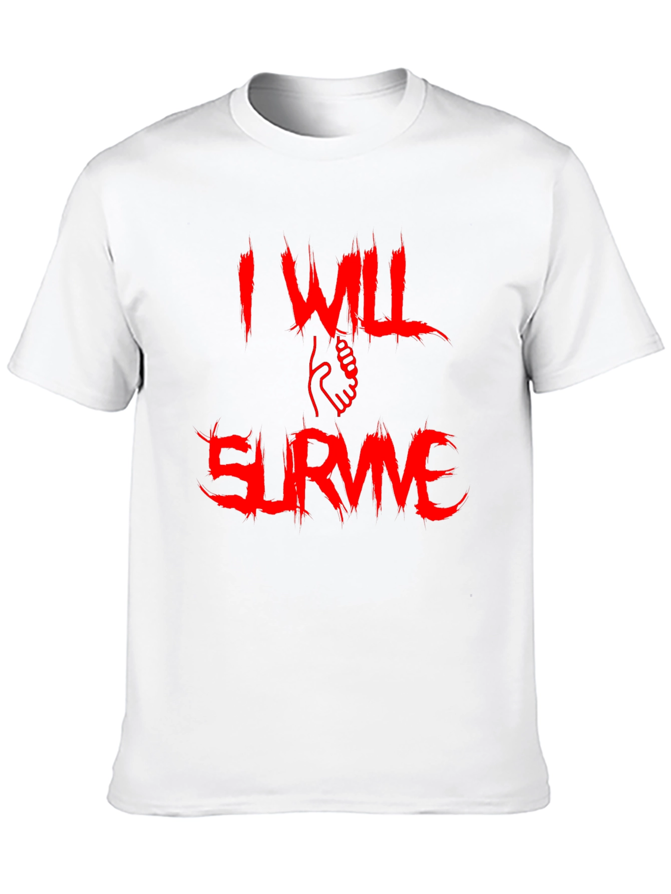 I Will Survive Graphic Tee - Bold Red Print