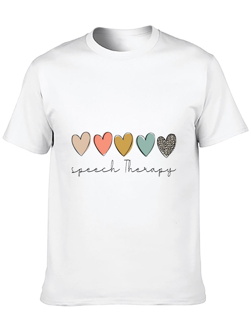Speech Therapy Heart Graphic Tee