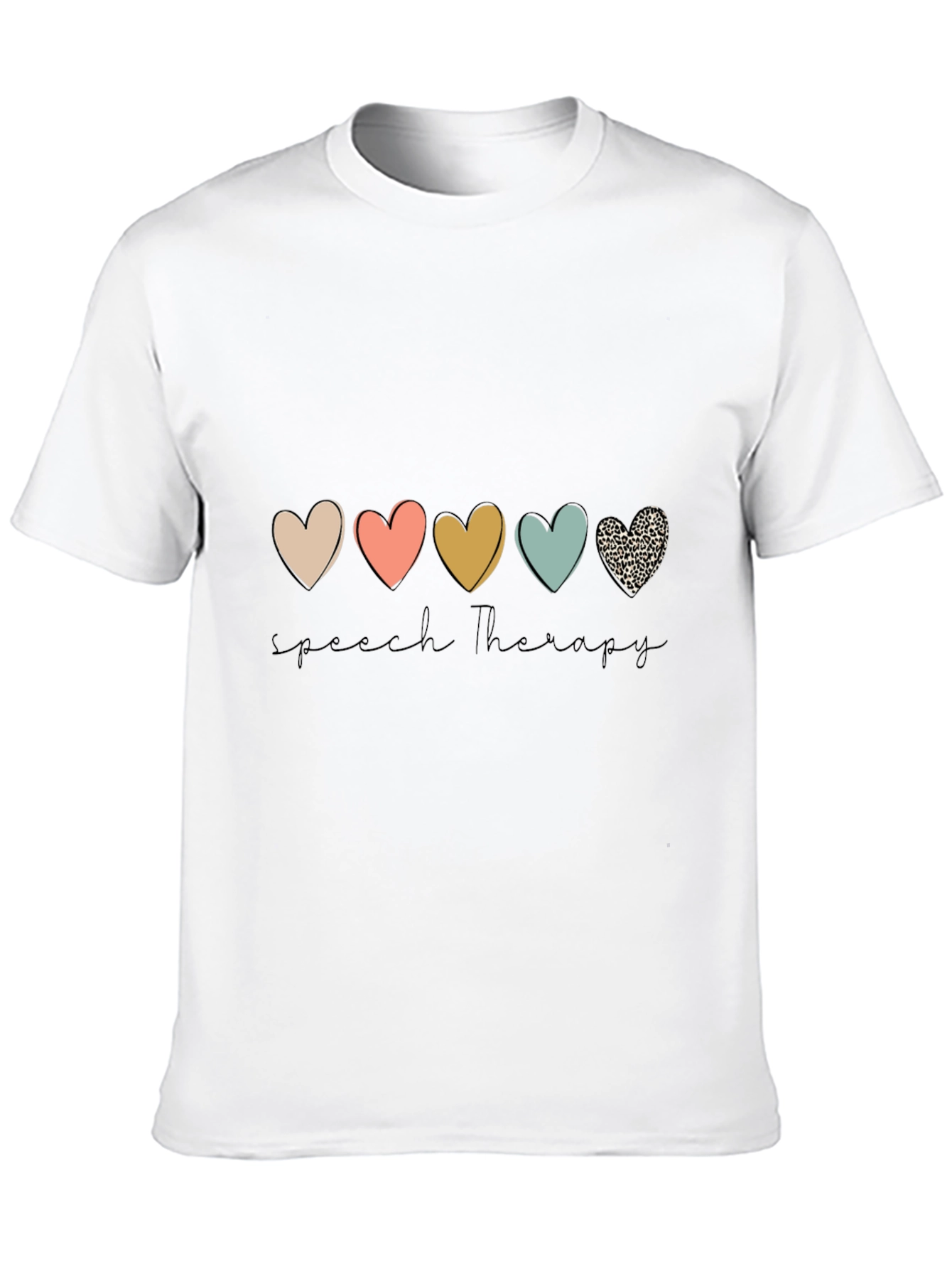 Speech Therapy Heart Graphic Tee