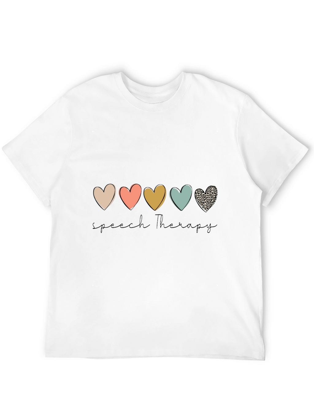 Speech Therapy Heart Graphic Tee