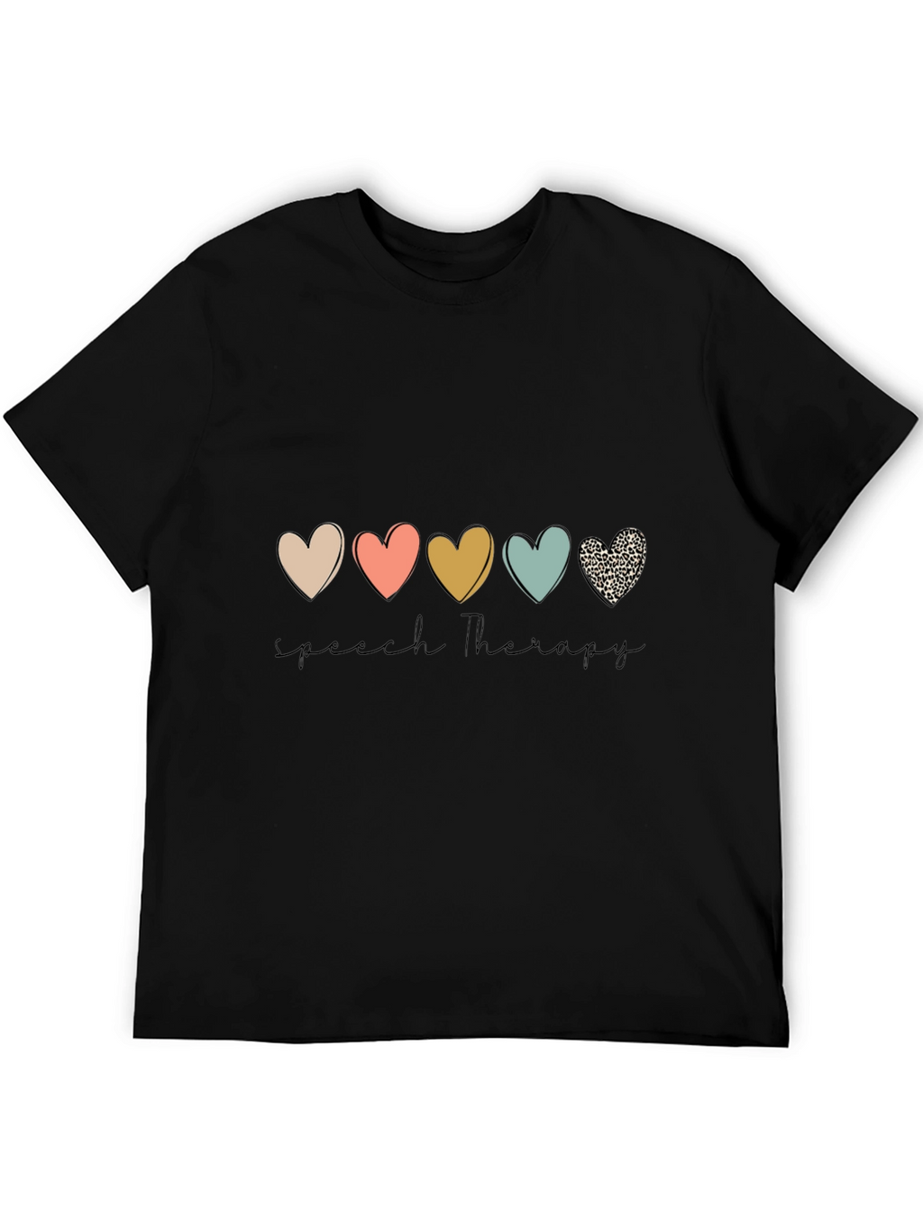 Speech Therapy Heart Graphic Tee