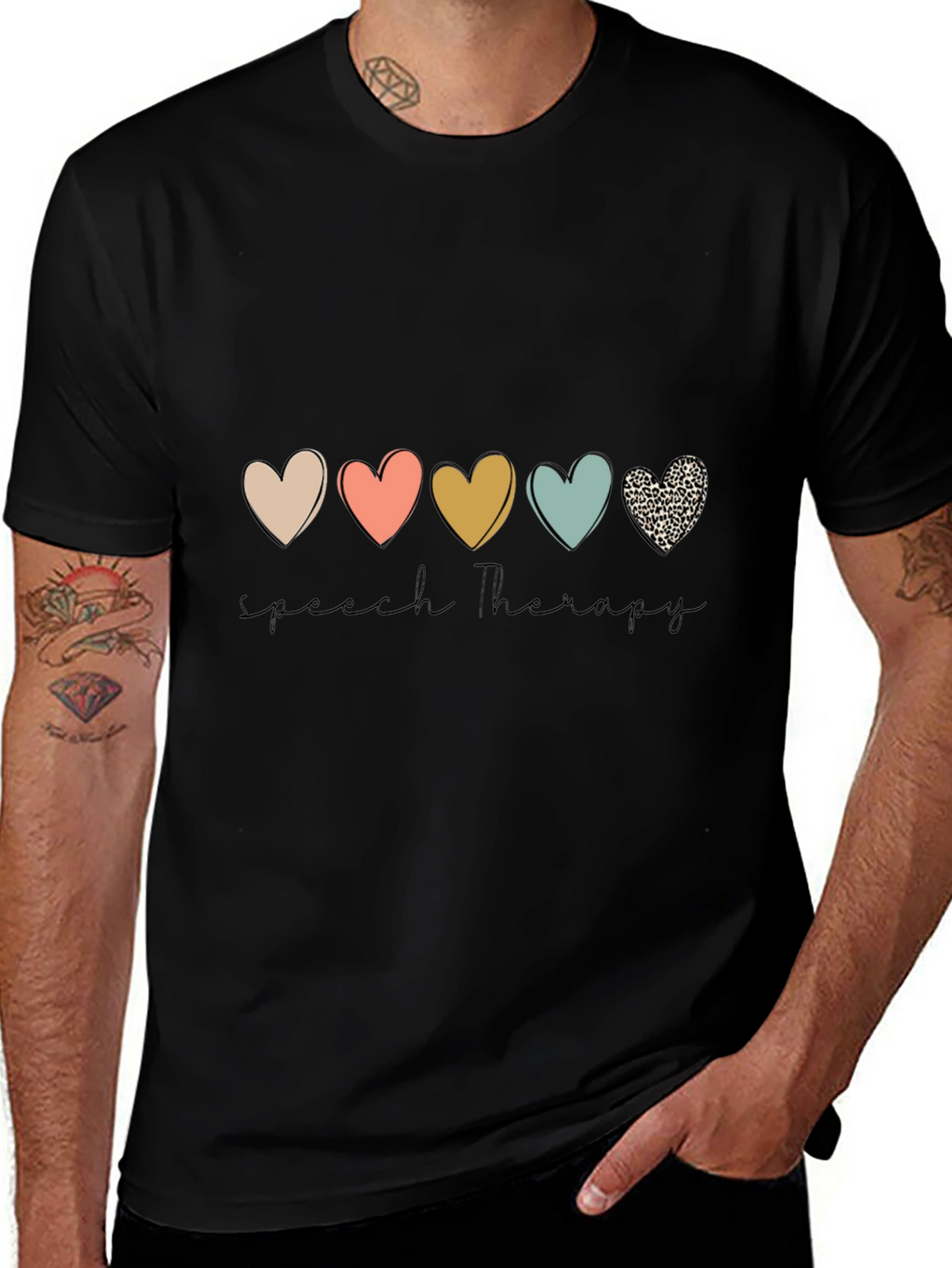 Speech Therapy Heart Graphic Tee