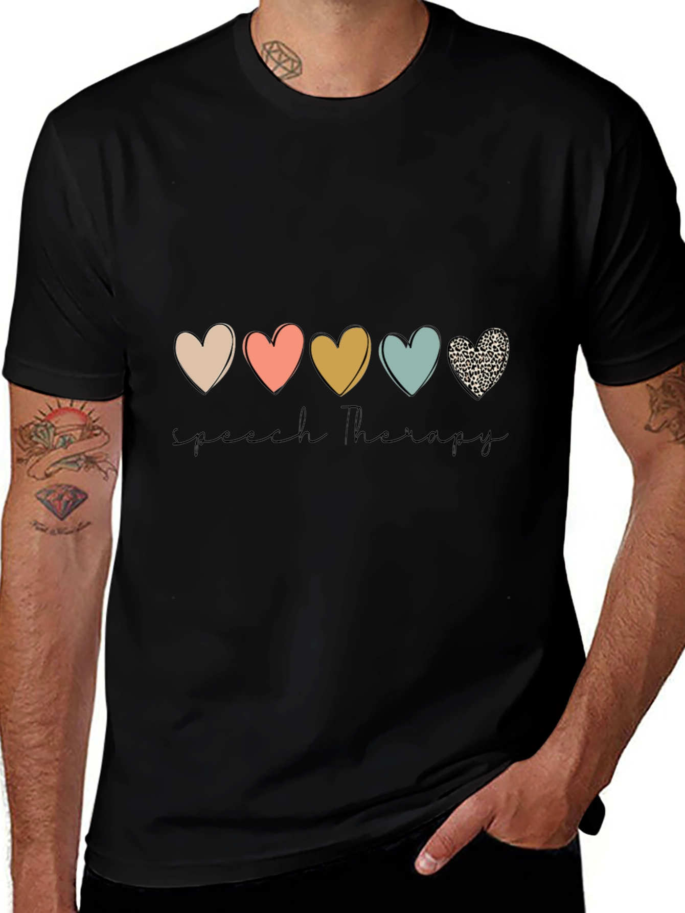 Speech Therapy Heart Graphic Tee