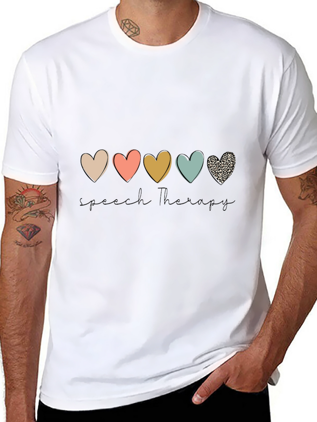 Speech Therapy Heart Graphic Tee