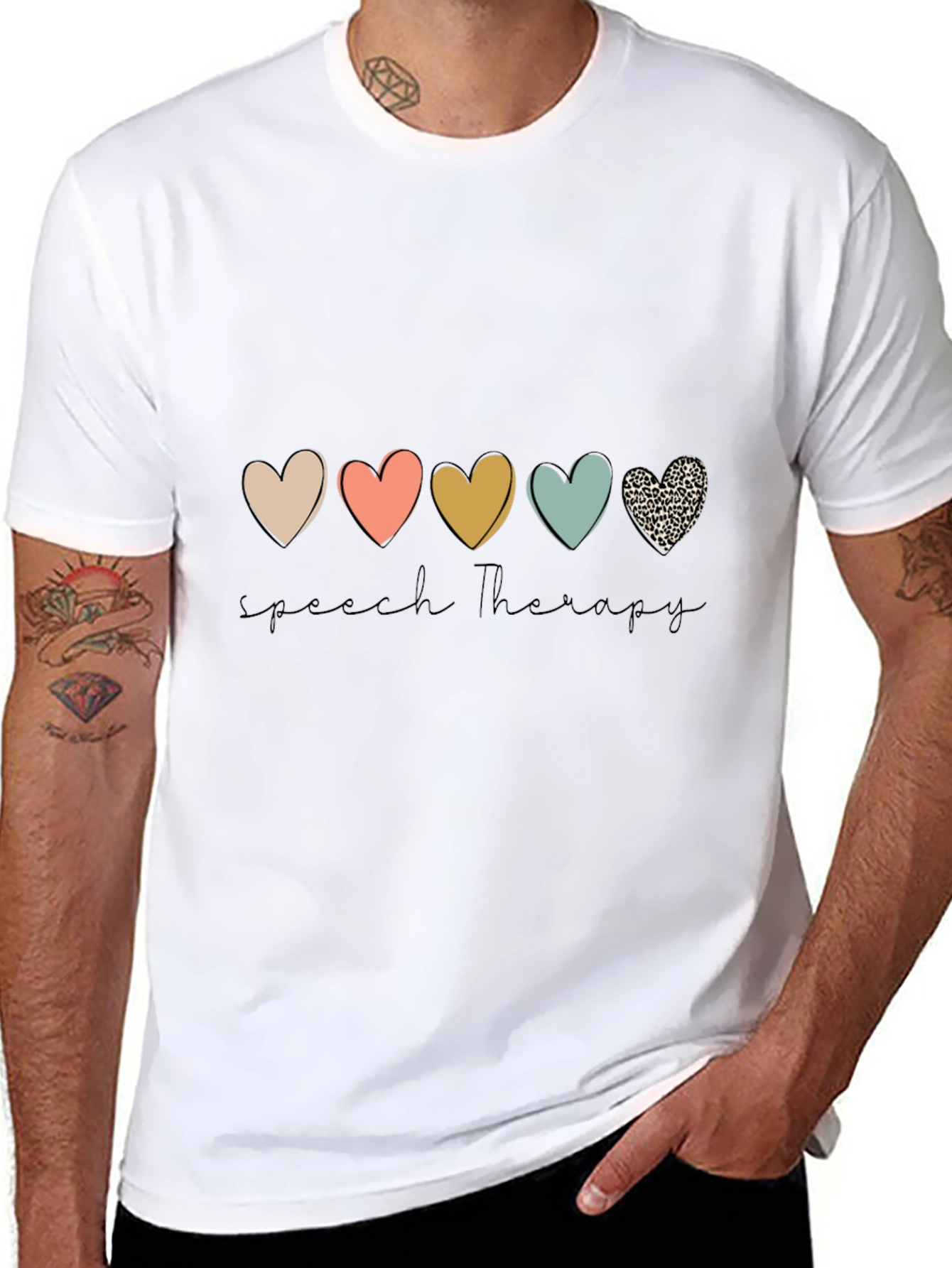 Speech Therapy Heart Graphic Tee