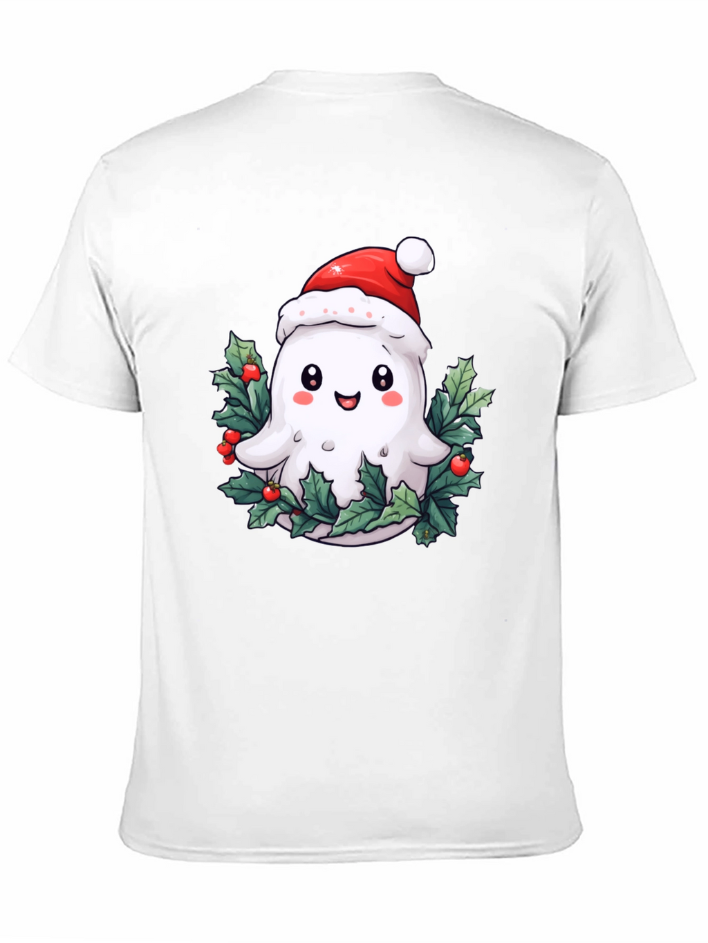Festive Ghost T-Shirt - Holiday Spirit