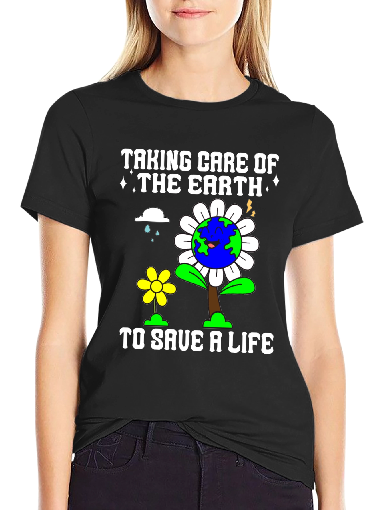 Earth Day T-Shirt - Taking Care of the Earth to Save a Life