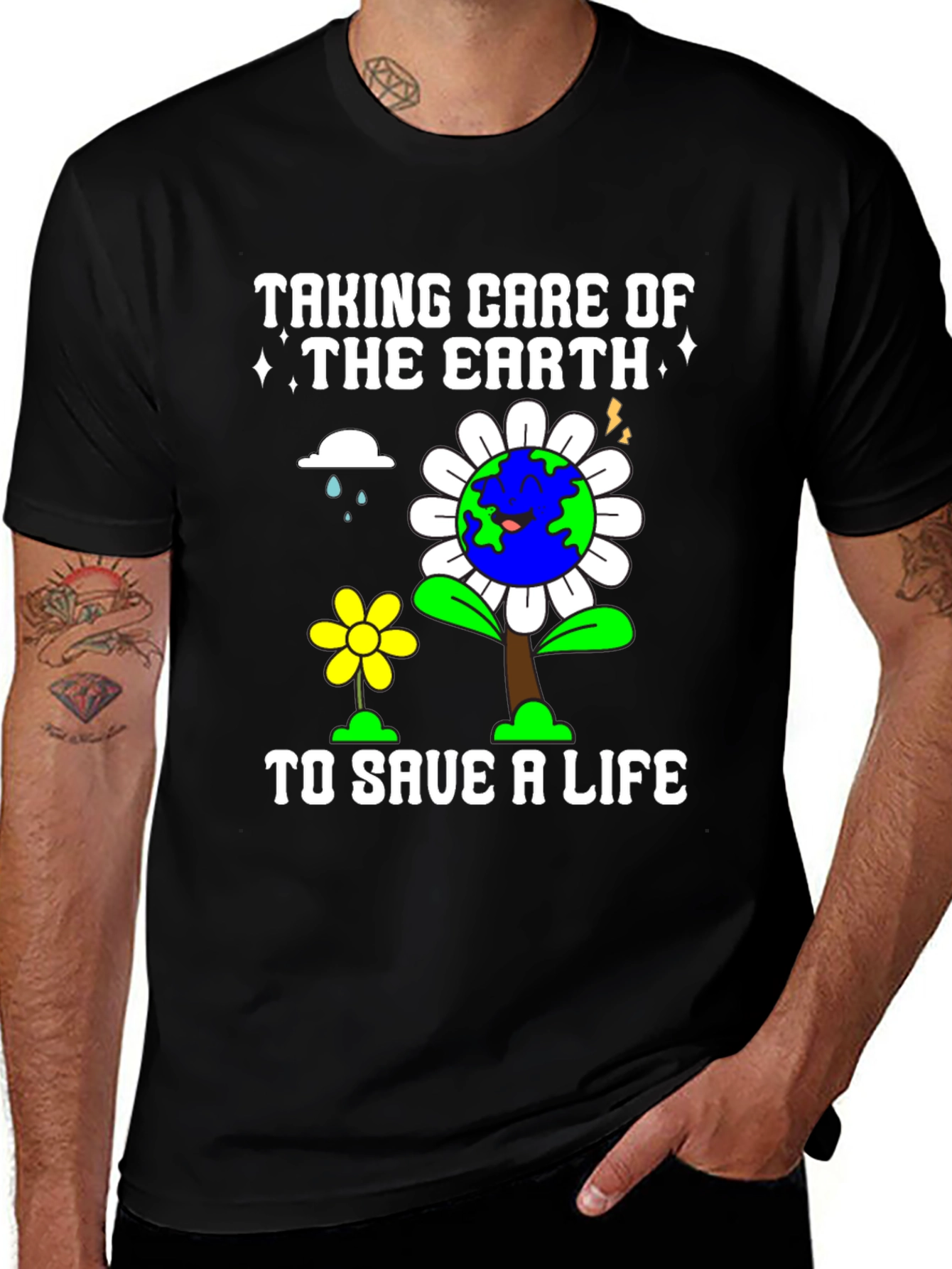 Earth Day T-Shirt - Taking Care of the Earth to Save a Life