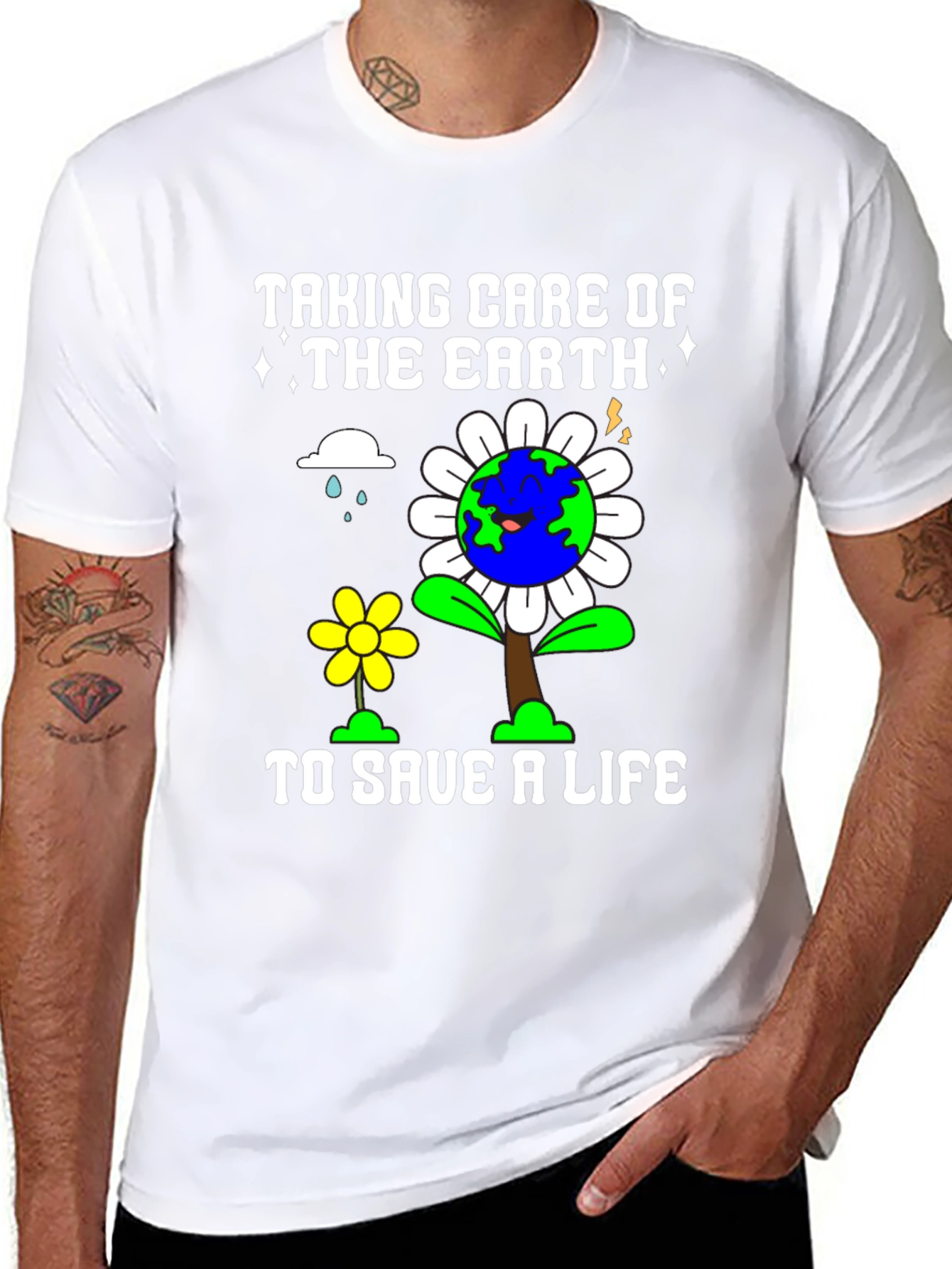 Earth Day T-Shirt - Taking Care of the Earth to Save a Life