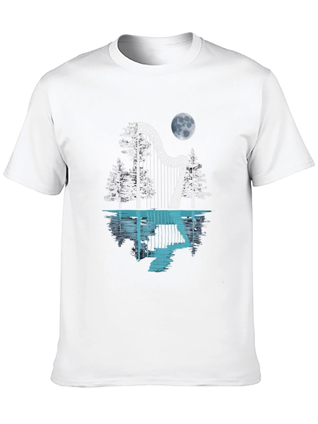 Harp & Moon Graphic Tee