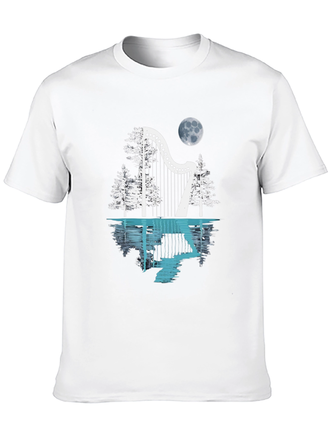 Harp & Moon Graphic Tee