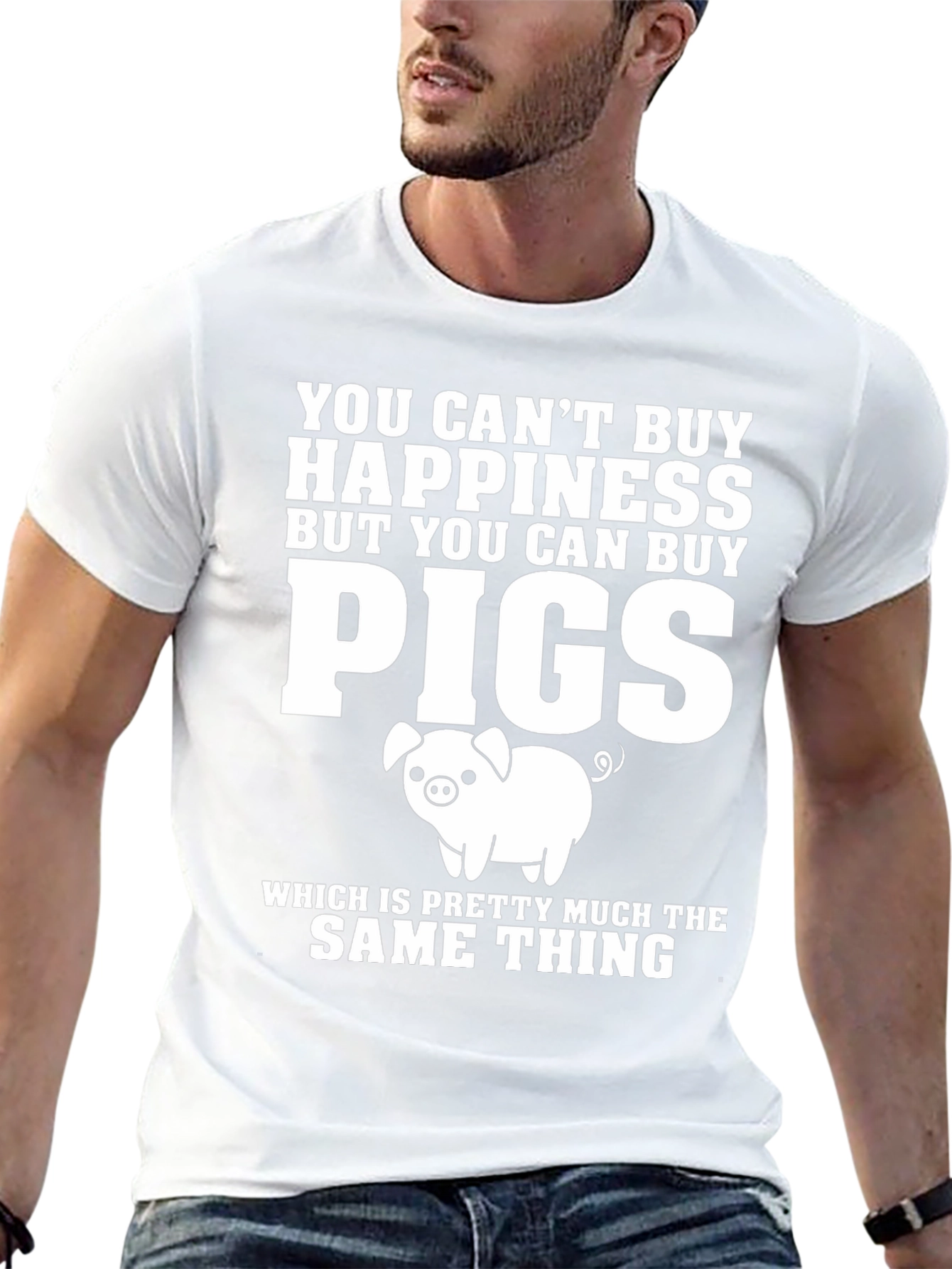 Funny Pig Lover T-Shirt: Can Buy Pigs