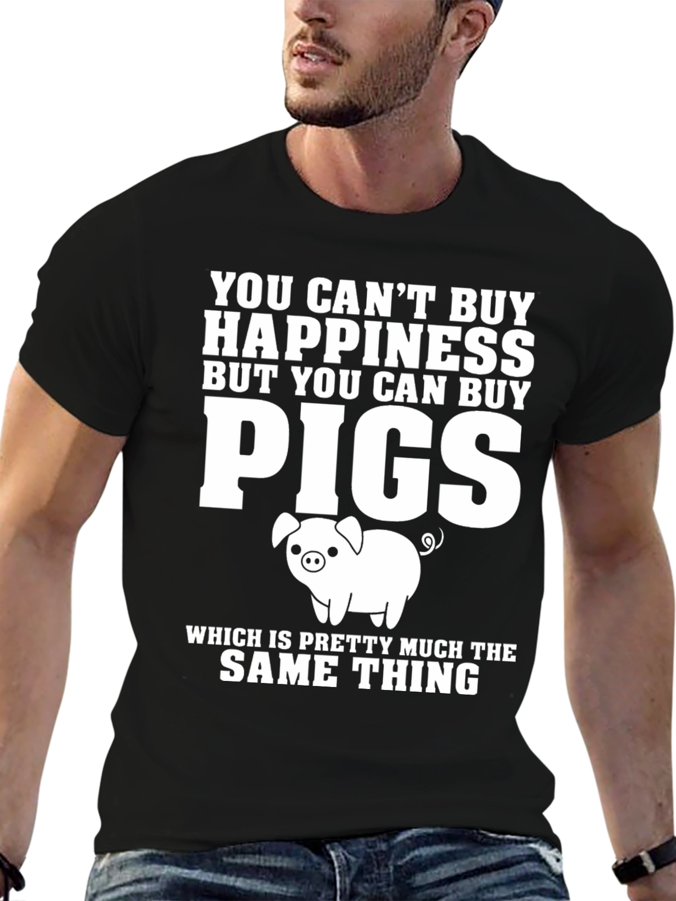 Funny Pig Lover T-Shirt: Can Buy Pigs