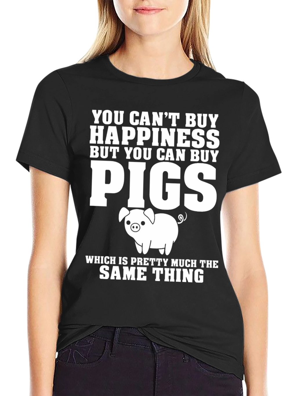 Funny Pig Lover T-Shirt: Can Buy Pigs