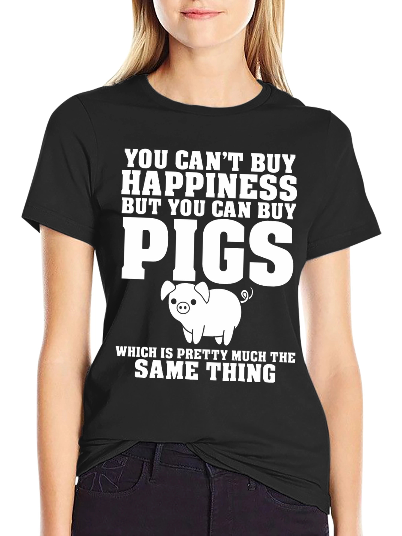 Funny Pig Lover T-Shirt: Can Buy Pigs