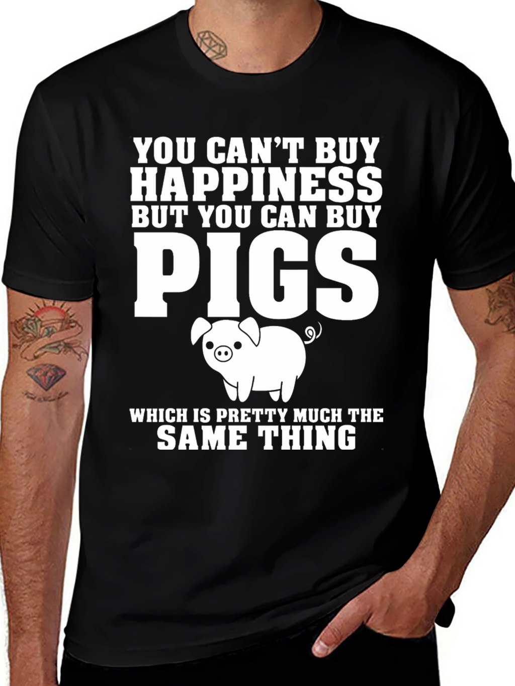 Funny Pig Lover T-Shirt: Can Buy Pigs