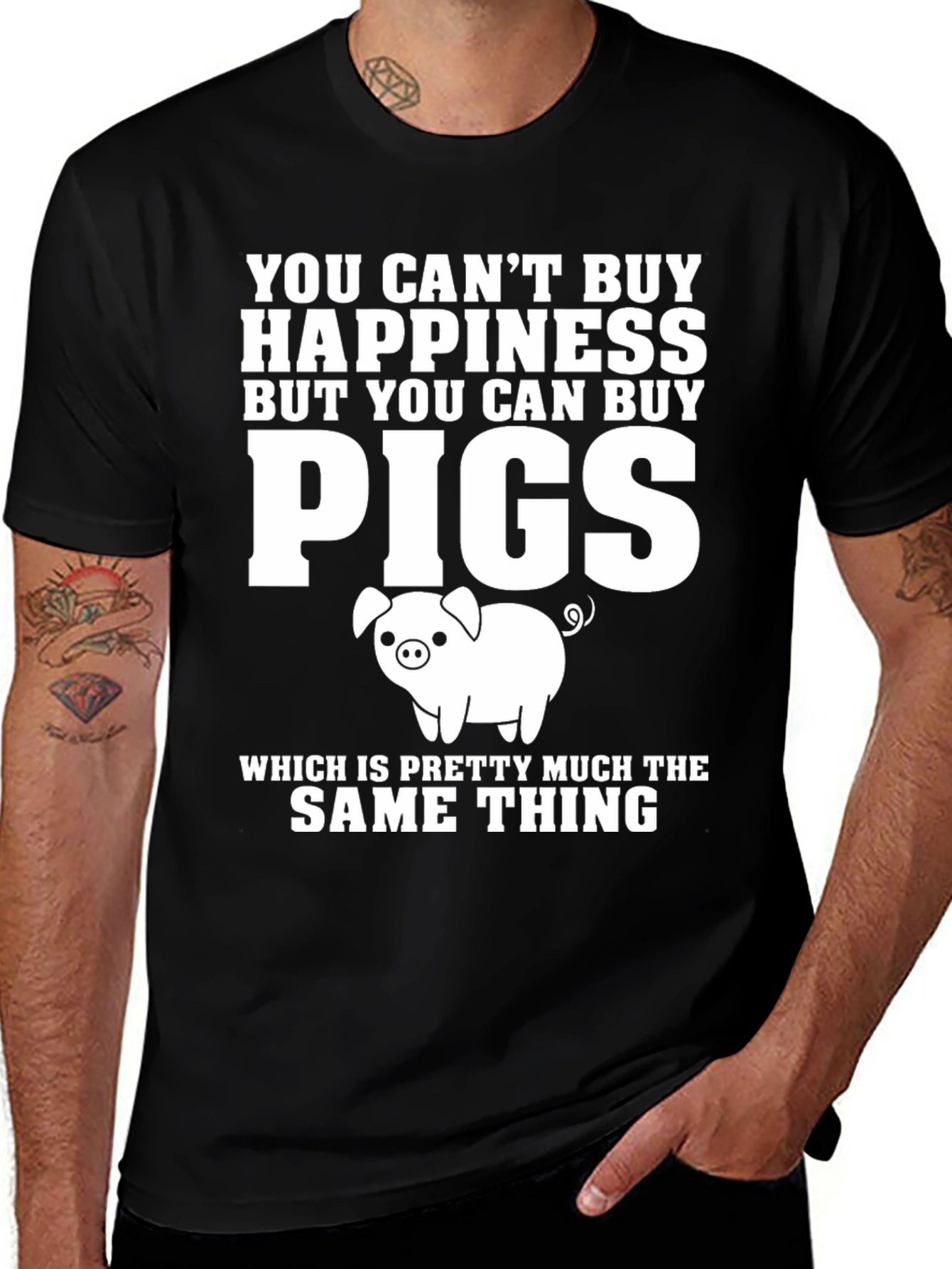 Funny Pig Lover T-Shirt: Can Buy Pigs