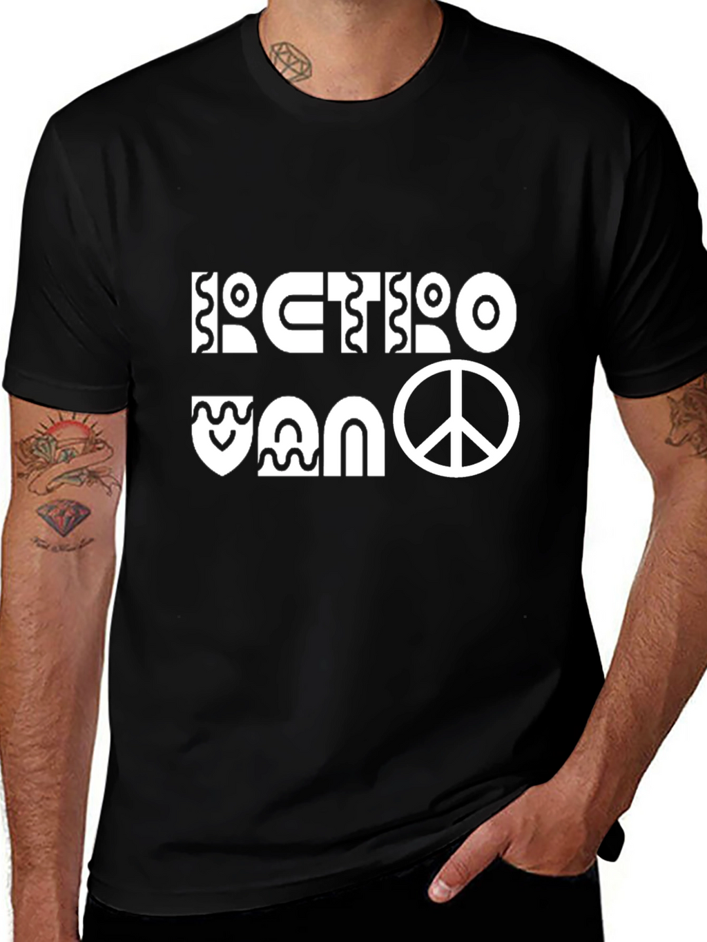 Retro Van Peace Sign Graphic Tee