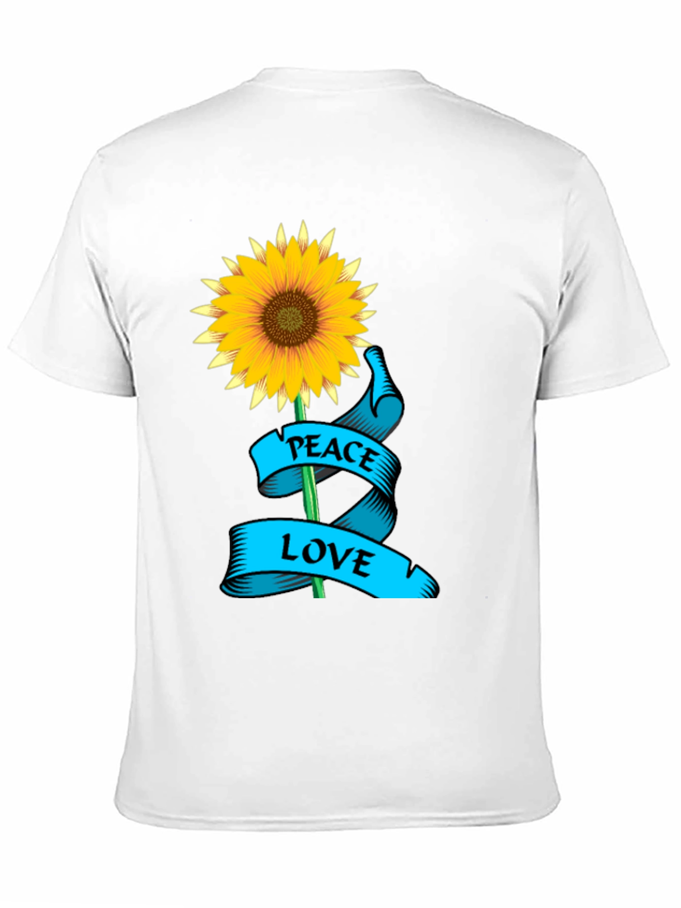 Peace Love Sunflower Graphic T-Shirt