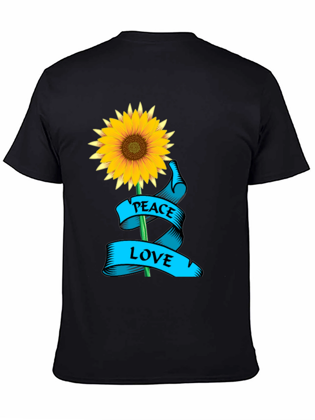Peace Love Sunflower Graphic T-Shirt