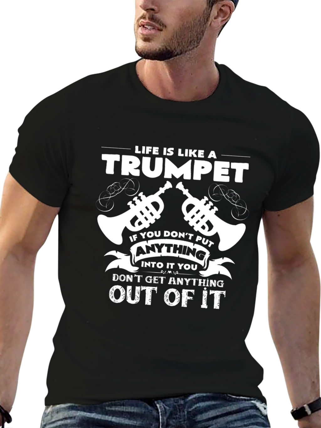Life is Like a Trumpet Graphic T-Shirt