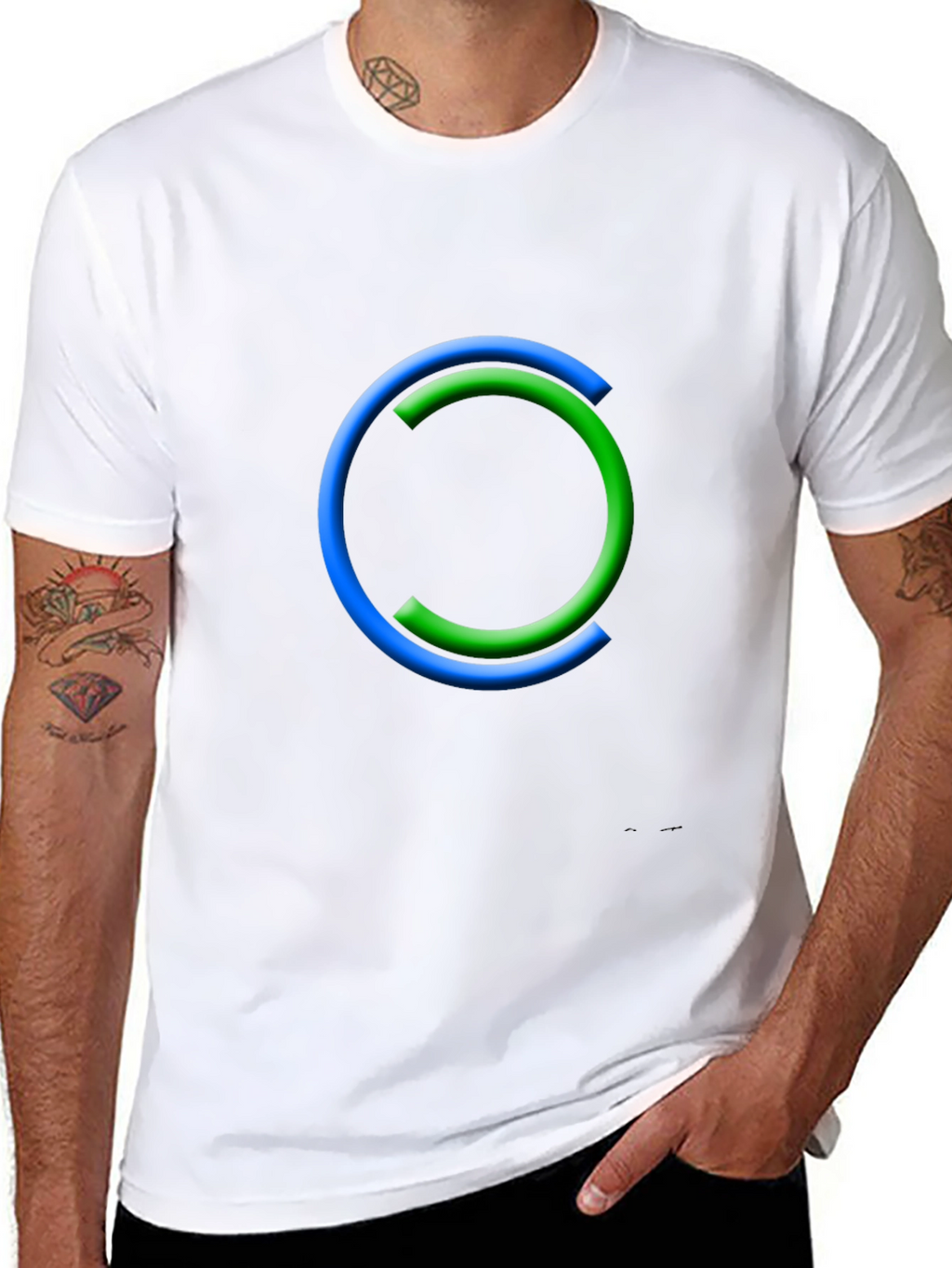 Modern Circle Graphic Tee - Casual Style