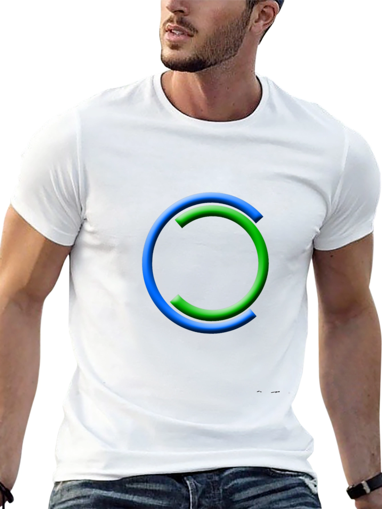 Modern Circle Graphic Tee - Casual Style