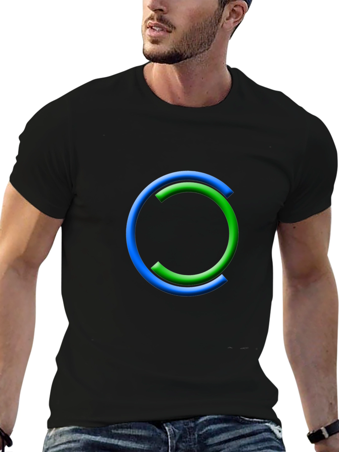 Modern Circle Graphic Tee - Casual Style