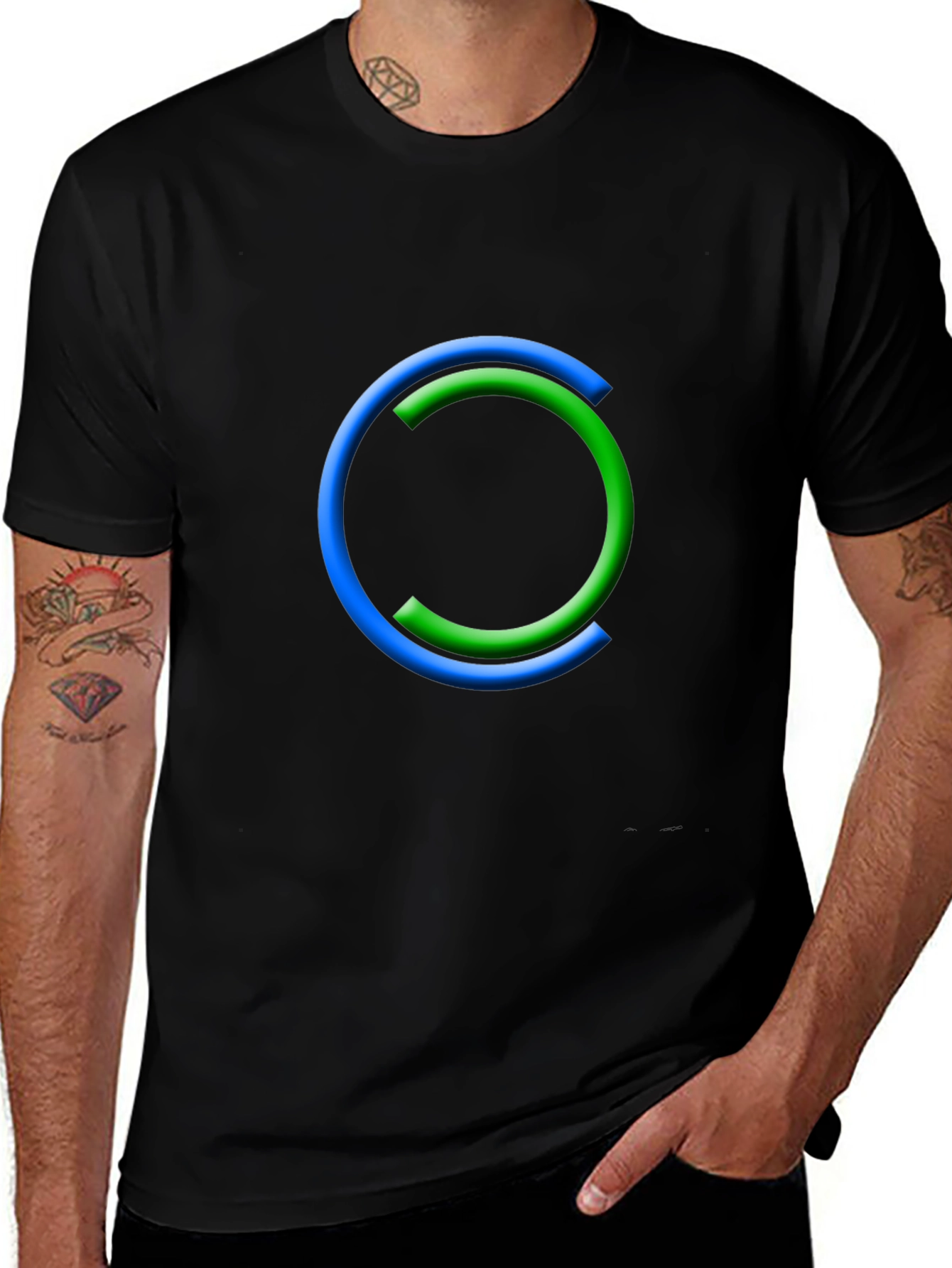 Modern Circle Graphic Tee - Casual Style