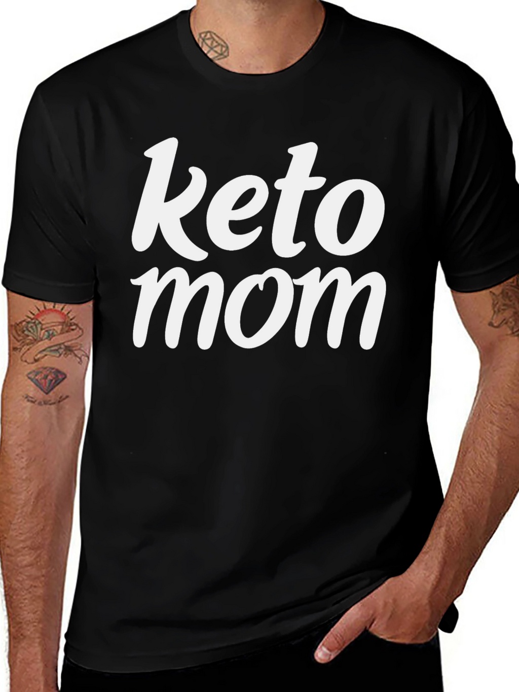 Keto Mom Black Graphic Tee