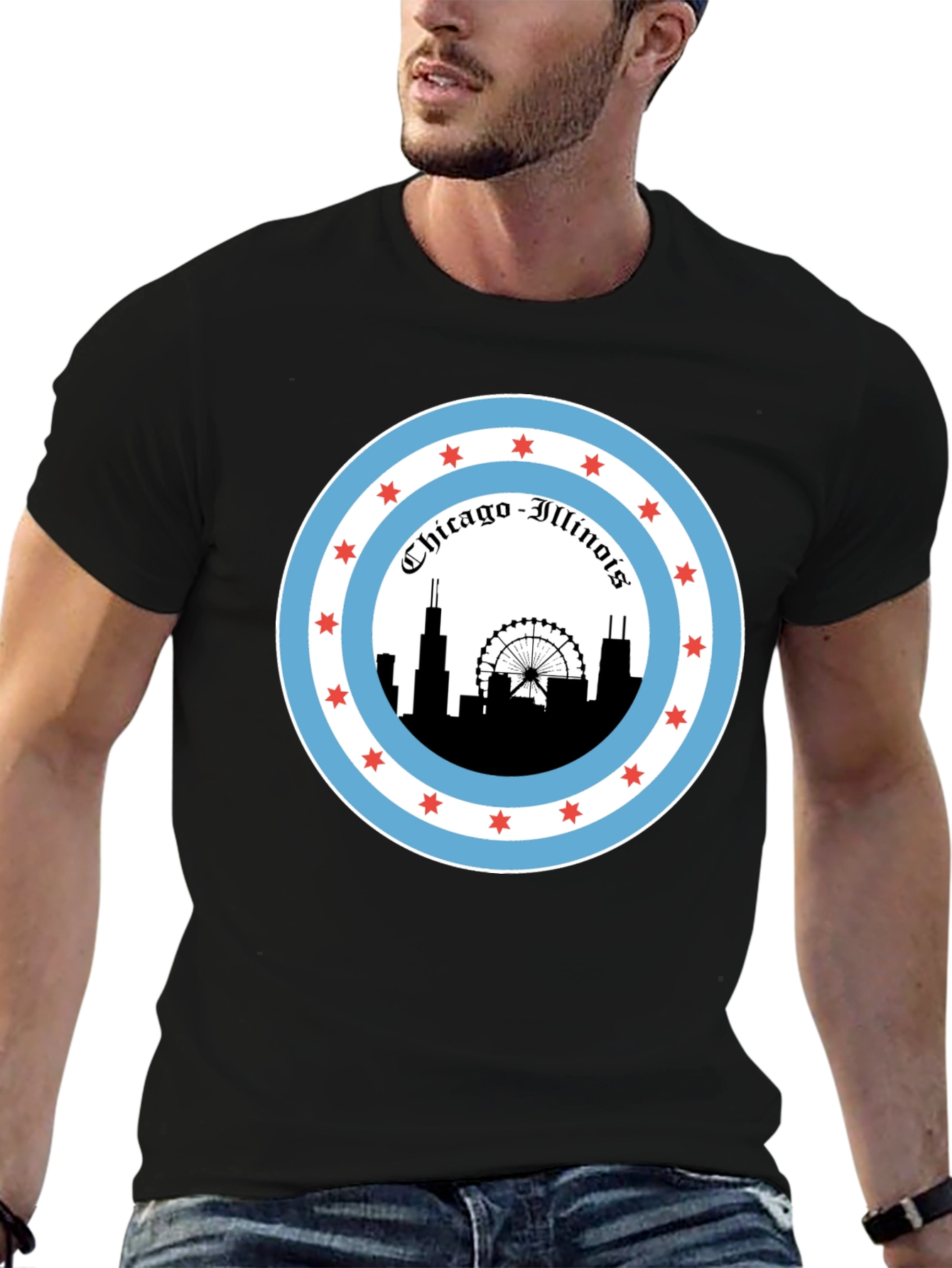 Chicago Illinois Skyline T-Shirt